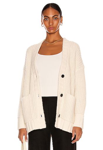 CO Crop Patch Pocket Cardigan in Ivory