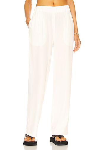 CO Elastic Waist Pull On Pant in Ivory
