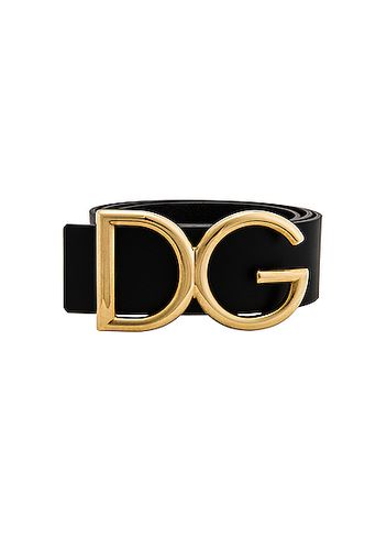 Dolce & Gabbana Logo Belt in Black