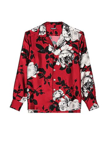 Dolce & Gabbana Silk Twill Shirt in Red