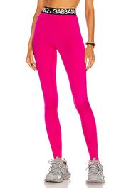 Dolce & Gabbana Elastic Band Legging in Pink