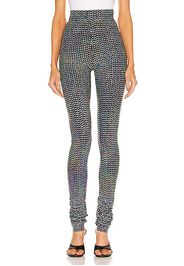 Dolce & Gabbana Sequin Pant in Metallic Silver