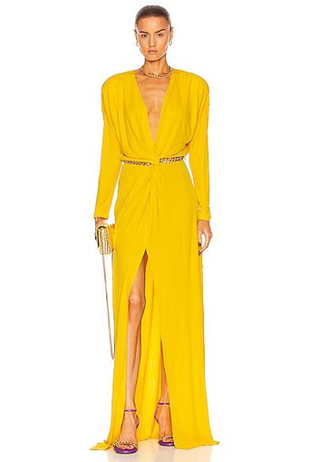 Dundas Garbo Dress in Yellow