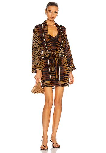 Dundas Wallie Kimono in Brown