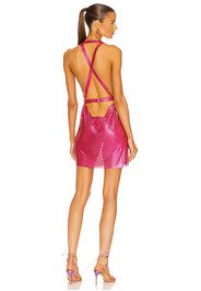 FANNIE SCHIAVONI Maia Dress in Fuchsia