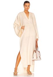 Fe Noel Kaliah Hooded Caftan in Cream