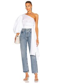 Fe Noel Cloud Wrap Top in White