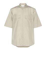 Fear of God Exclusively for Ermenegildo Zegna Oversized Short Sleeve Shirt in Neutral