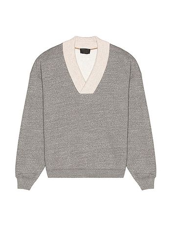 Fear of God V Neck Sweatshirt in Grey