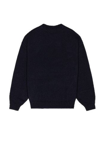 Fear of God Overlap Wool Sweater in Navy