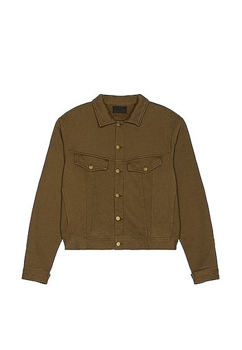 Fear of God Fleece Trucker Jacket in Brown