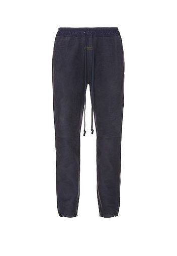 Fear of God Suede Track Pant in Navy