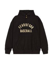 Fear of God Baseball Hoodie in Black