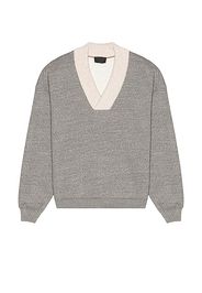 Fear of God V Neck Sweatshirt in Grey