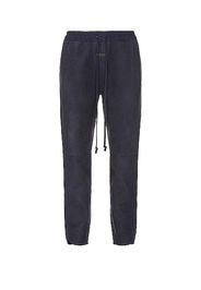 Fear of God Suede Track Pant in Navy