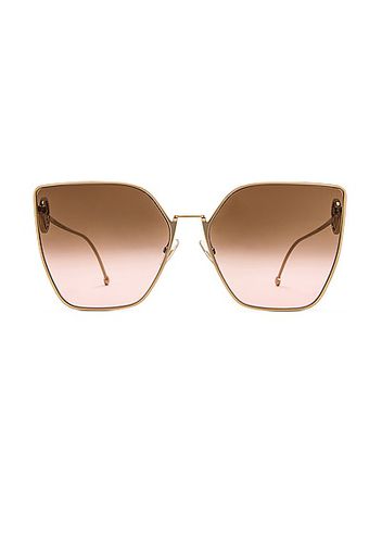 Fendi Oversized Square Sunglasses in Brown