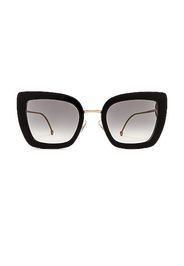 Fendi Logo Cat Eye Sunglasses in Black