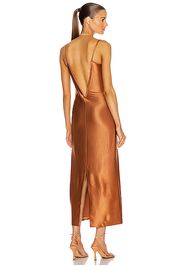 GALVAN Sahara Bustier Dress in Orange