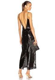 GALVAN Savannah Bustier Dress in Black