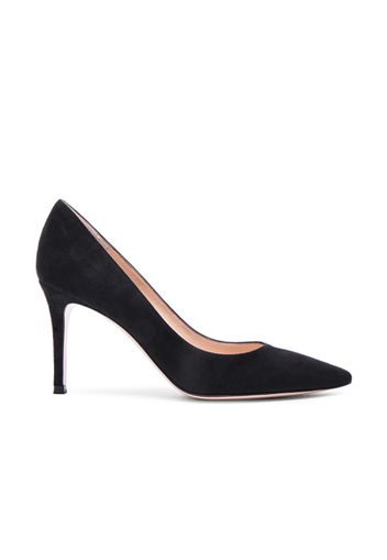 Gianvito Rossi Suede Heels in Black