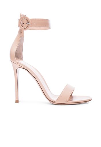 Gianvito Rossi Leather Portofino Heels in Nude