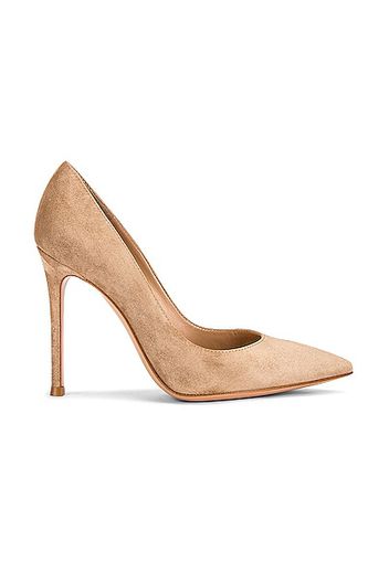 Gianvito Rossi Suede Heels in Beige