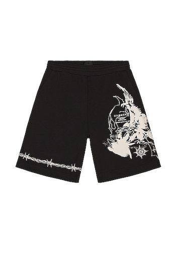 Givenchy Reaper Sweatshort in Black