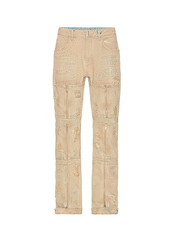 Givenchy Rip & Repair Jean in Beige