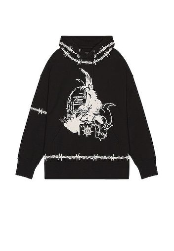 Givenchy Barbed Eagle Hoodie in Black