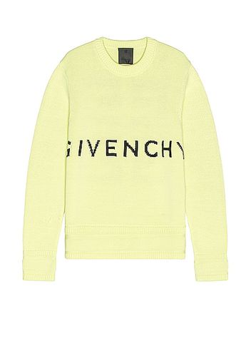 Givenchy Jersey Stitch Sweater in Yellow