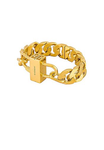 Givenchy G Chain Lock Bracelet in Metallic Gold