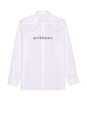 Givenchy Reverse Poplin Shirt in White