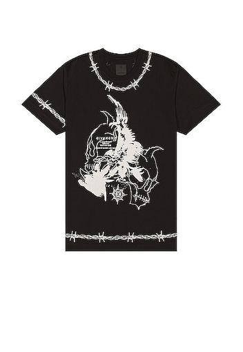 Givenchy Reaper Oversize Fit Tee in Black