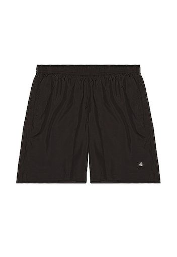 Givenchy Shiny Nylon Swim Trunk in Black