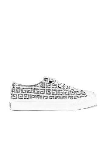 Givenchy City Low 4G Textured Jacquard in Black,White