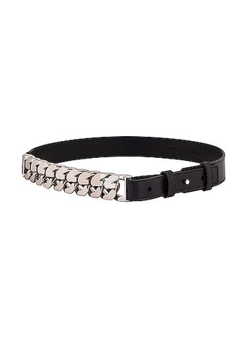 Givenchy Mid Chain Belt in Black,Metallic Silver