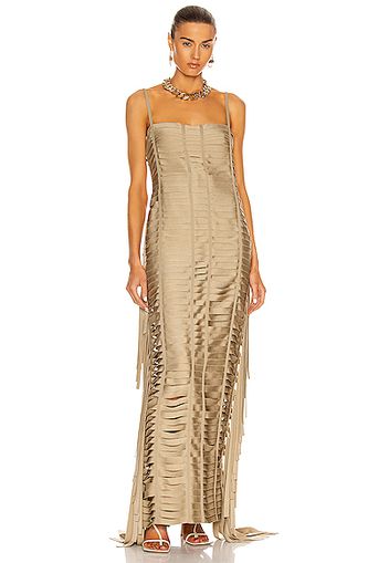 Givenchy Ribbon Effect Long Dress in Beige