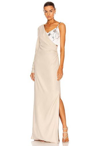 Givenchy One Sleeve Evening Dress in Grey