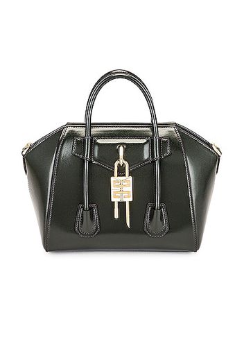 Givenchy Mini Antigona Lock Bag in Dark Green