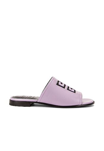 Givenchy 4G Cutout Flat Sandals in Lavender