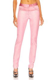 Givenchy Glitter Denim Slim Jean in Pink