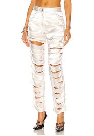 Givenchy Laser Cut Mid Waist Trouser in Ivory