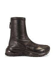 Givenchy GIV 1 Sock Leather Sneakers in Black