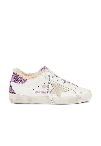 Golden Goose Super Star Sneaker in White,Lavender