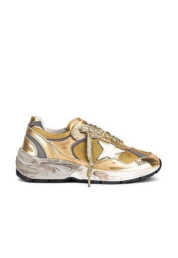 Golden Goose Running Dad Sneaker in Metallic Gold