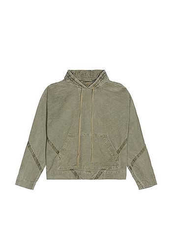 Greg Lauren Tent Hoodie in Green