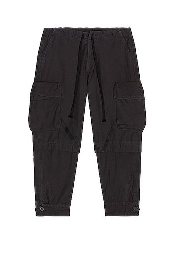 Greg Lauren Baker Essential Cargo Pants in Black