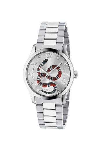 Gucci 38MM G-Timeless Snake Bracelet Watch in Metallics