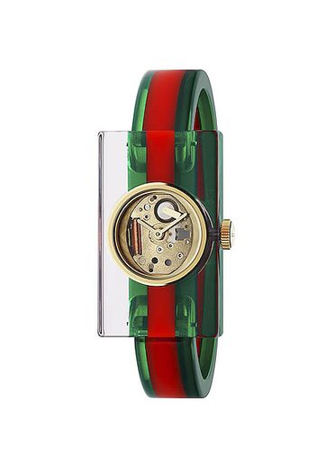 Gucci Vintage Web 24 x 40mm Watch in Green,Pink,Stripes