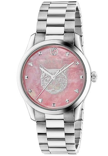 Gucci G-Timeless Iconic 38mm Watch in Metallic Silver